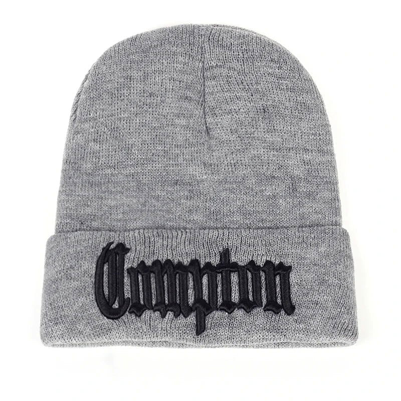 COMPTON BEANIE UNISEX WITH EMBROIDERY - STYLISH UNISEX BEANIE