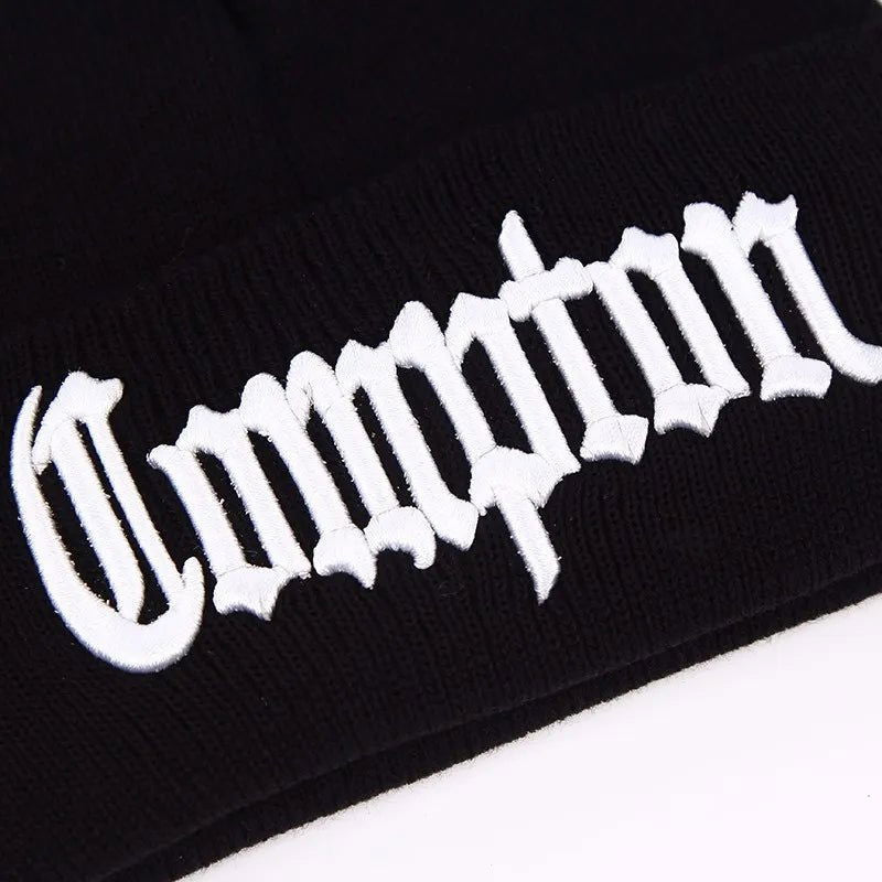COMPTON BEANIE UNISEX WITH EMBROIDERY - STYLISH UNISEX BEANIE