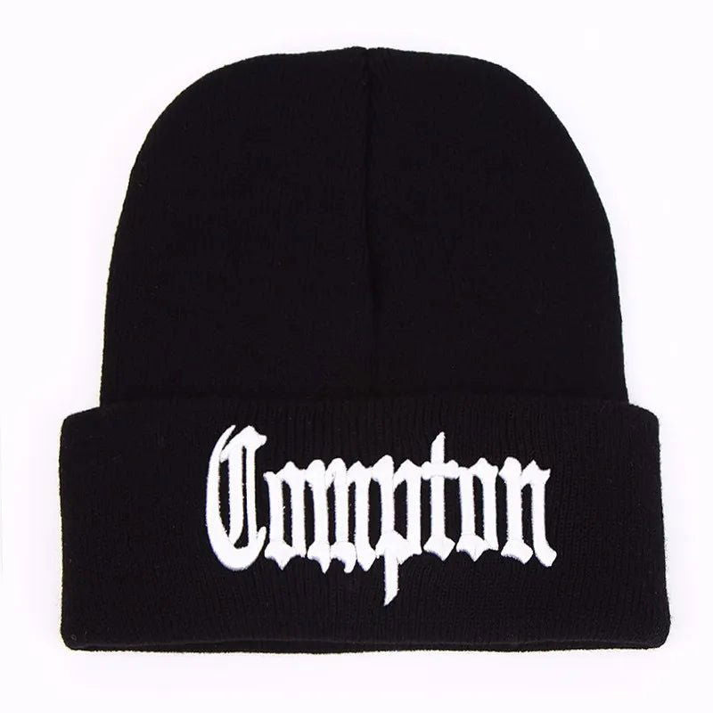 COMPTON BEANIE UNISEX WITH EMBROIDERY - STYLISH UNISEX BEANIE