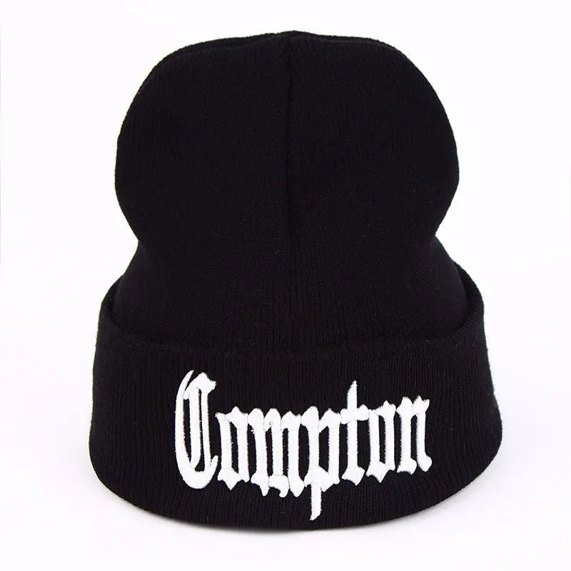 COMPTON BEANIE UNISEX WITH EMBROIDERY - STYLISH UNISEX BEANIE