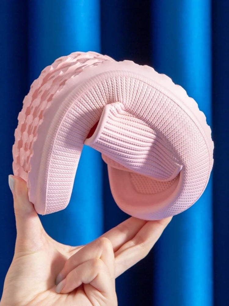 PINK SLIDE SANDALS FOR WOMEN