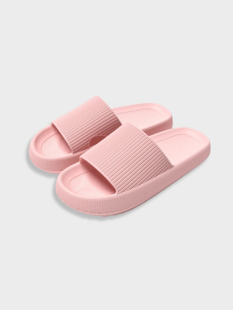 PINK SLIDE SANDALS FOR WOMEN