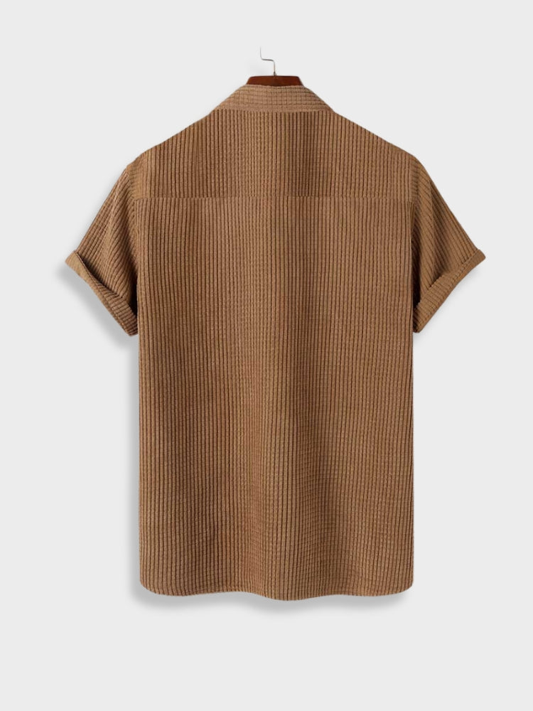 CORDUROY SHIRT AND SHORTS SET FOR EVERYDAY WEAR