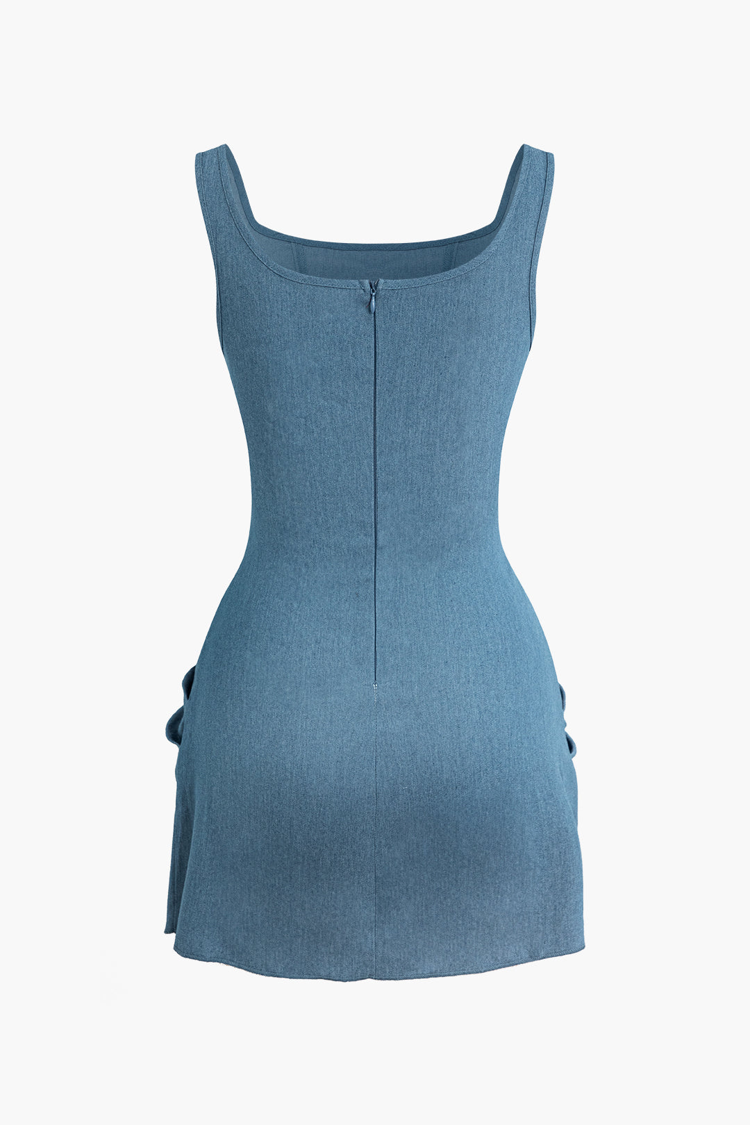 CORSET-STYLE MINI DRESS FOR SPECIAL OCCASIONS IN BLUE
