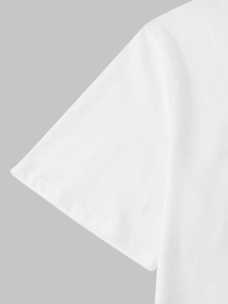 COTTON T-SHIRT AND KHAKI SHORTS SET FOR CASUAL OCCASION