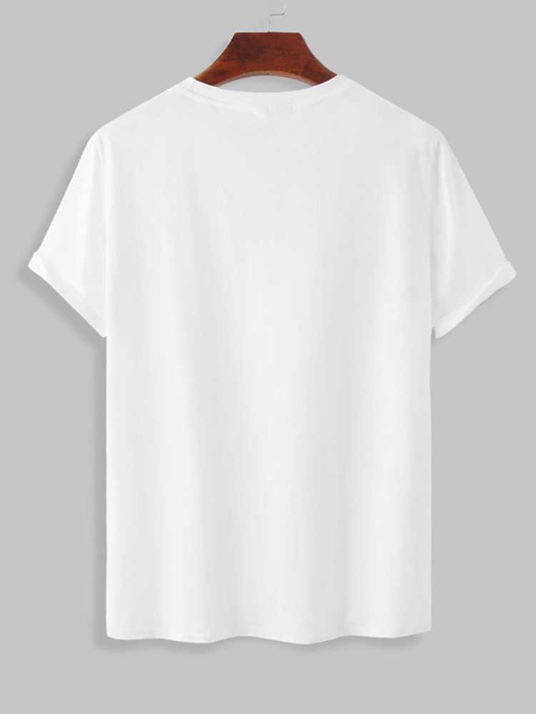 COTTON T-SHIRT AND KHAKI SHORTS SET FOR CASUAL OCCASION