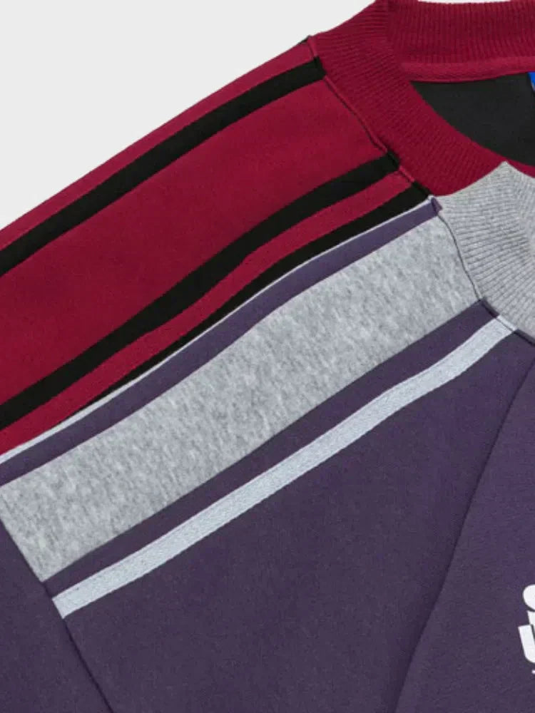 CREWNECK SWEATSHIRT PURPLE AND GRAY VINTAGE RAIDER LONGSLEEVE