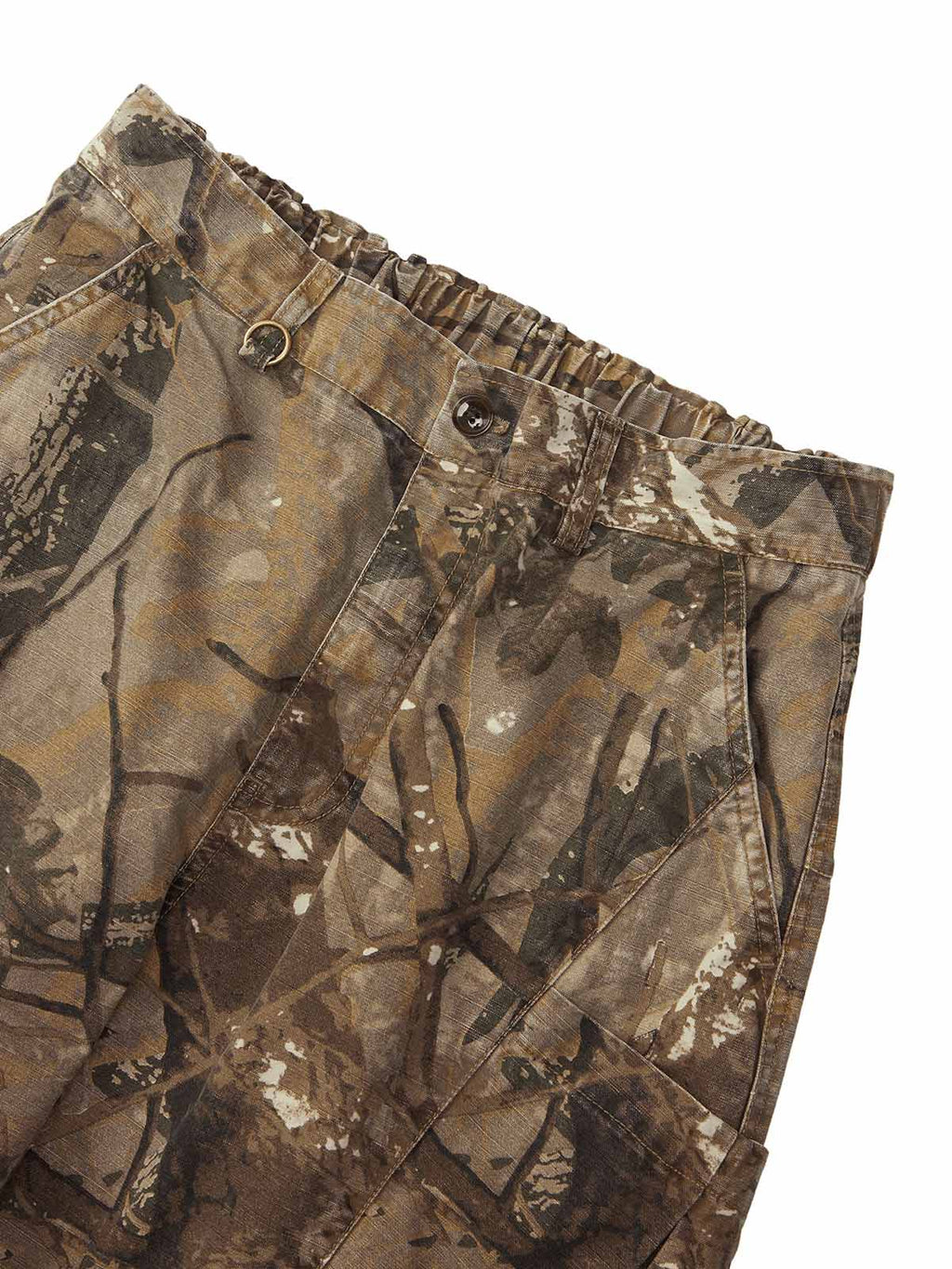 CROPPED CAMOUFLAGE PANTS PRINTED STRAIGHT LEG DESIGN