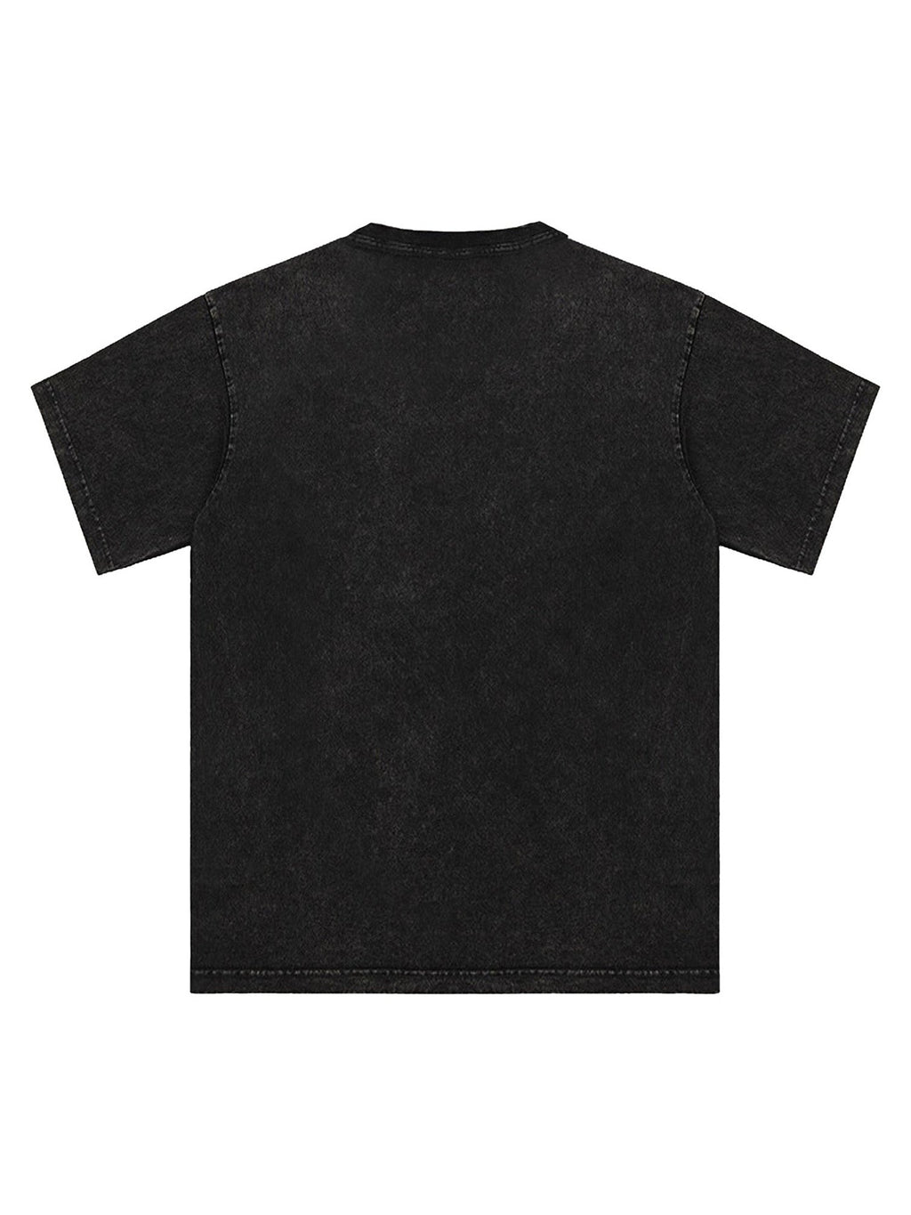 CUPID GRAPHIC BLACK T-SHIRT FIT LOOSE SHORT SLEEVE