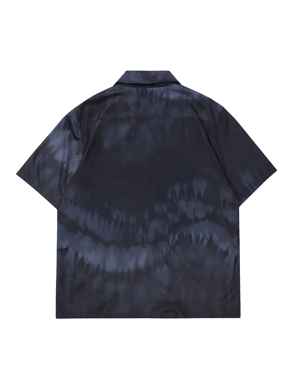 DARK TIE-DYE SHORT-SLEEVE SHIRT UNISEX TIE DYE FOR CASUAL WEAR
