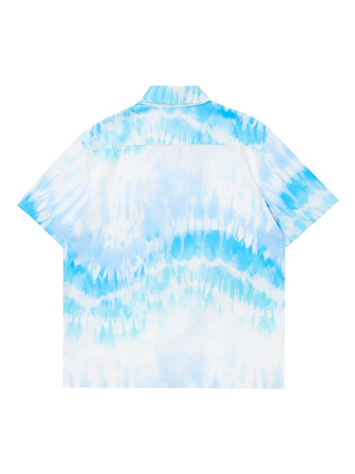 DARK TIE-DYE SHORT-SLEEVE SHIRT UNISEX TIE DYE FOR CASUAL WEAR