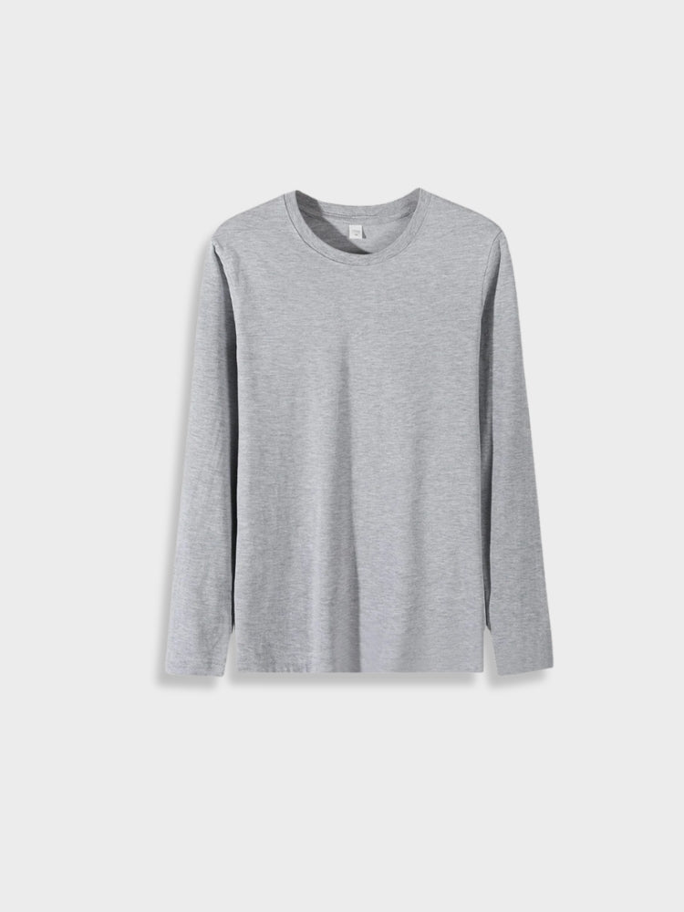 LONG-SLEEVED SHIRT BLACK CLASSIC FIT EVERYDAY ESSENTIAL