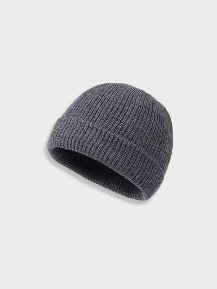 WHITE KNIT BEANIE FOR WINTER WEAR AND COLD WEATHER PROTECTION
