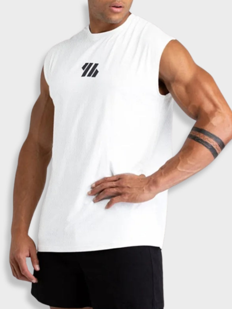 BLACK SLEEVELESS ATHLETIC SHIRT ACTIVEWEAR
