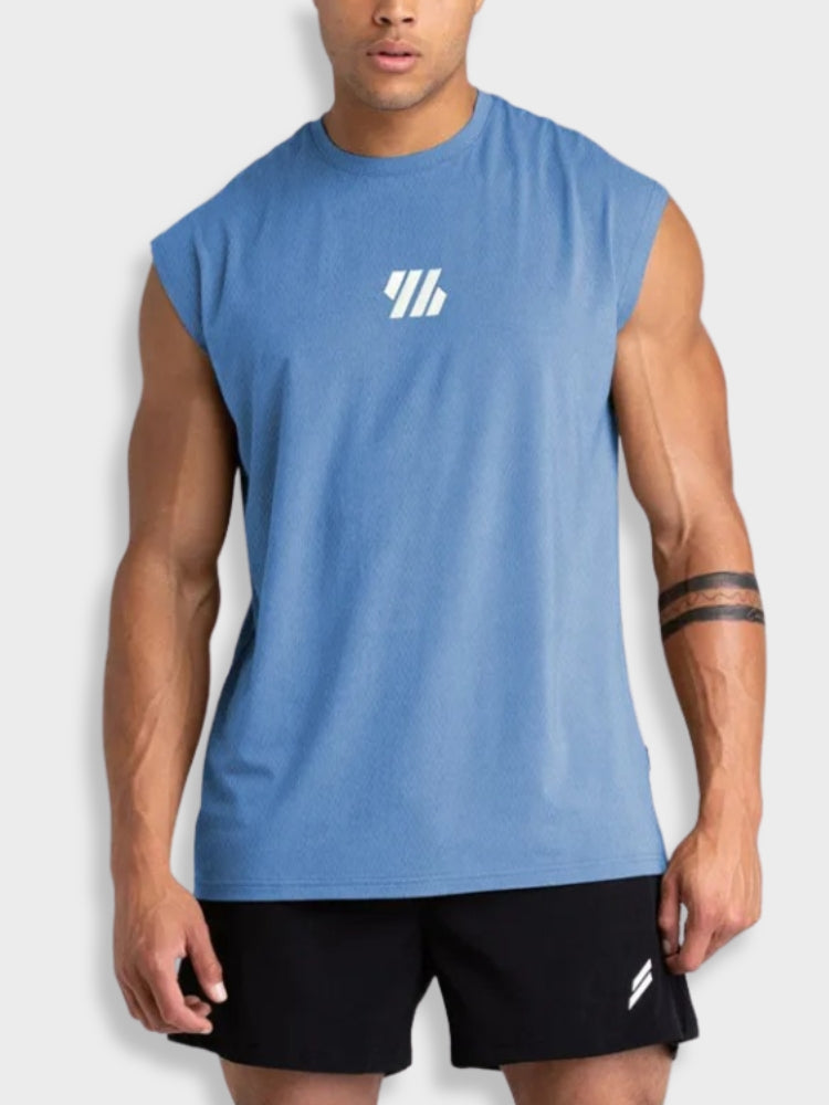 BLACK SLEEVELESS ATHLETIC SHIRT ACTIVEWEAR