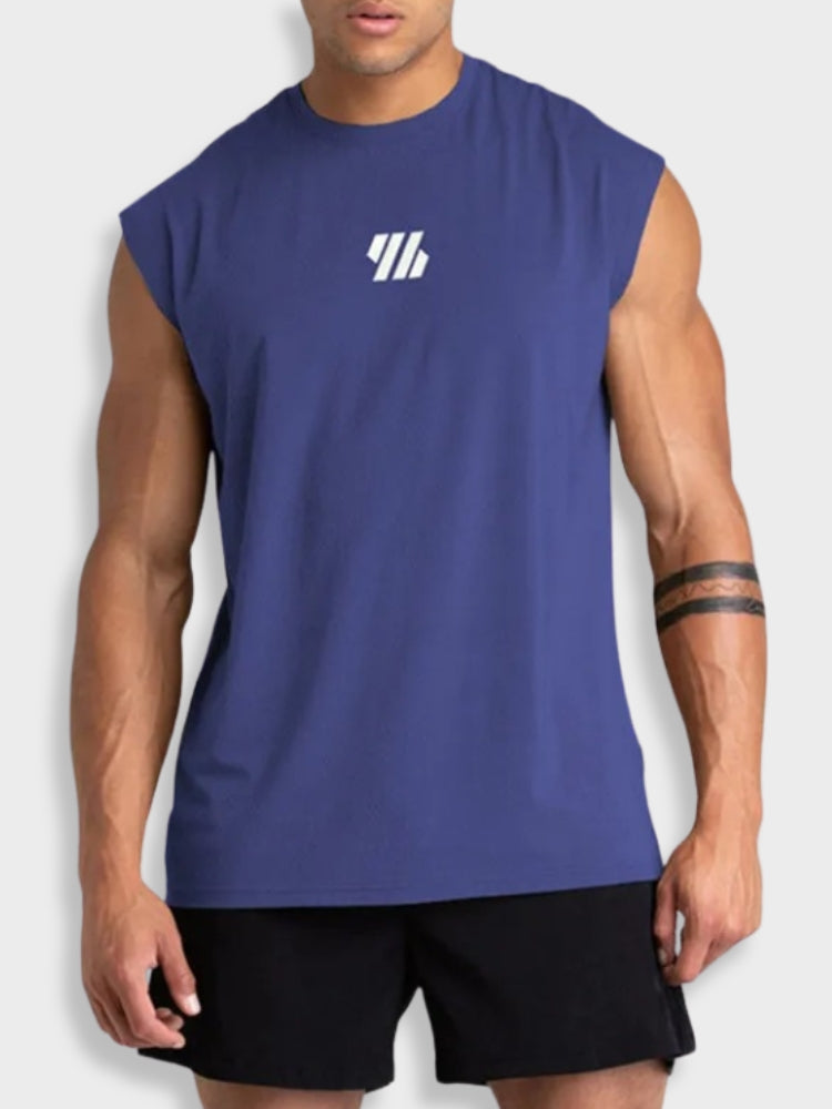 BLACK SLEEVELESS ATHLETIC SHIRT ACTIVEWEAR