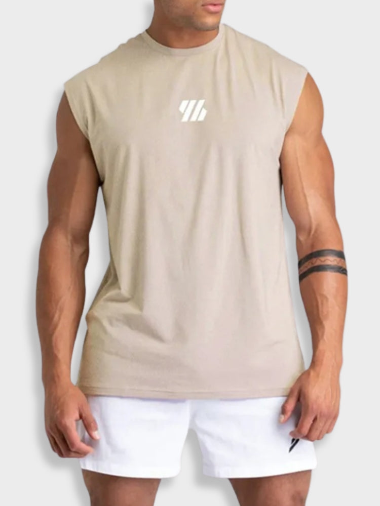 BLACK SLEEVELESS ATHLETIC SHIRT ACTIVEWEAR