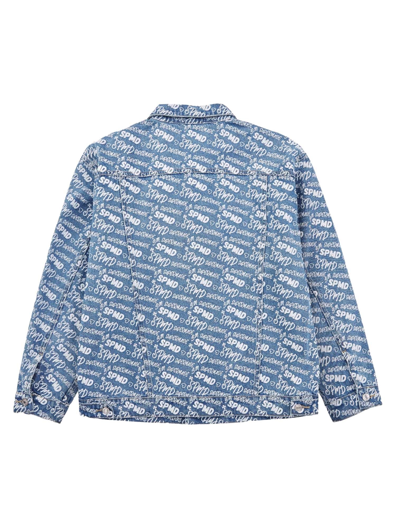 DENIM OUTFIT SET FOR MEN WITH LONG SLEEVE AND LAPEL COLLAR, LOOSE FIT