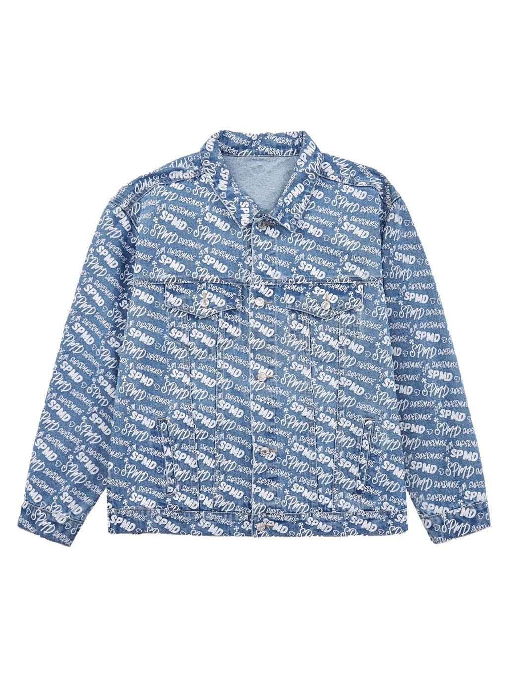 DENIM OUTFIT SET FOR MEN WITH LONG SLEEVE AND LAPEL COLLAR, LOOSE FIT