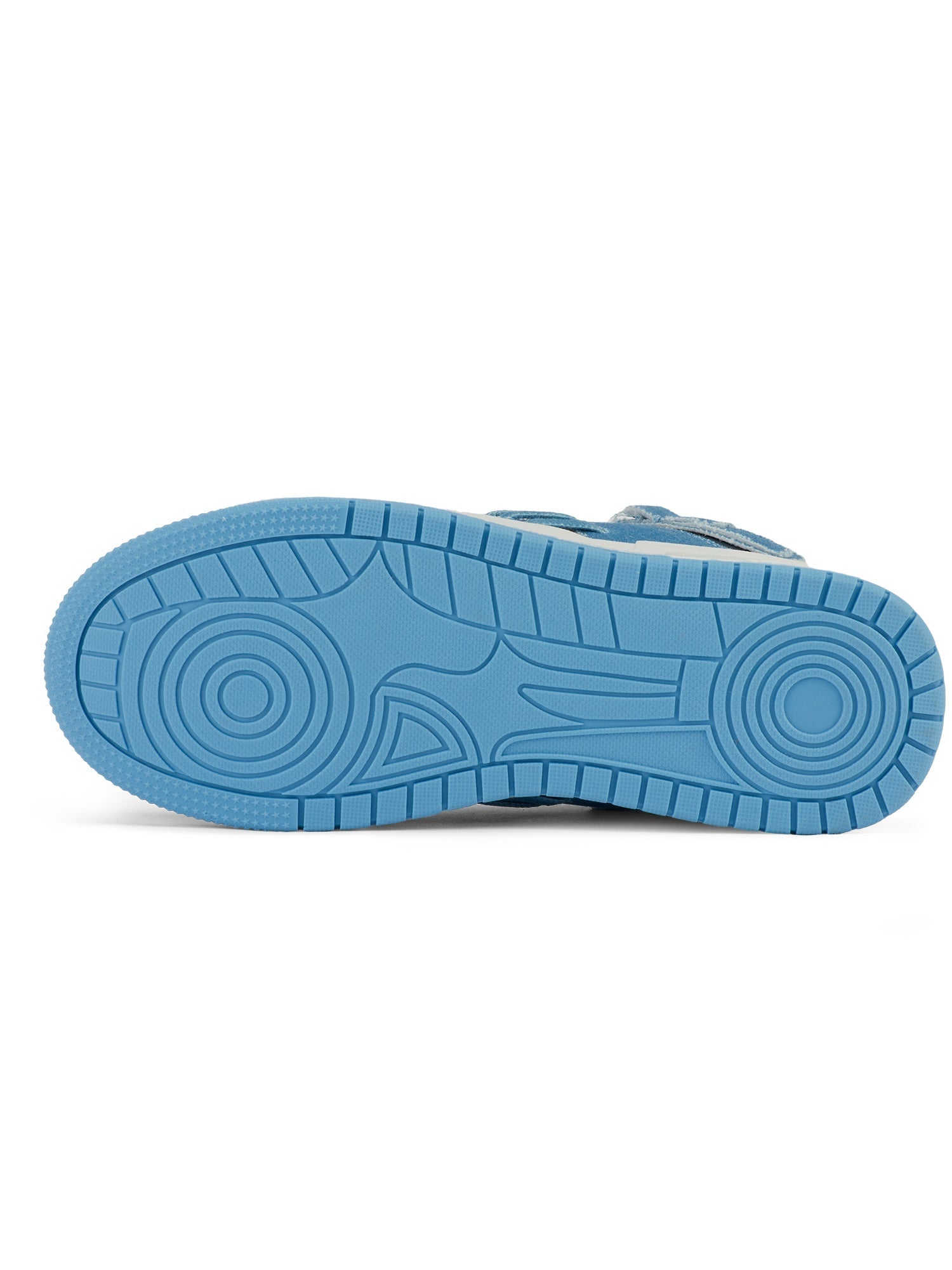 DENIM SNEAKERS LIGHT BLUE SHREDDED DENIM PATCHWORK DESIGN