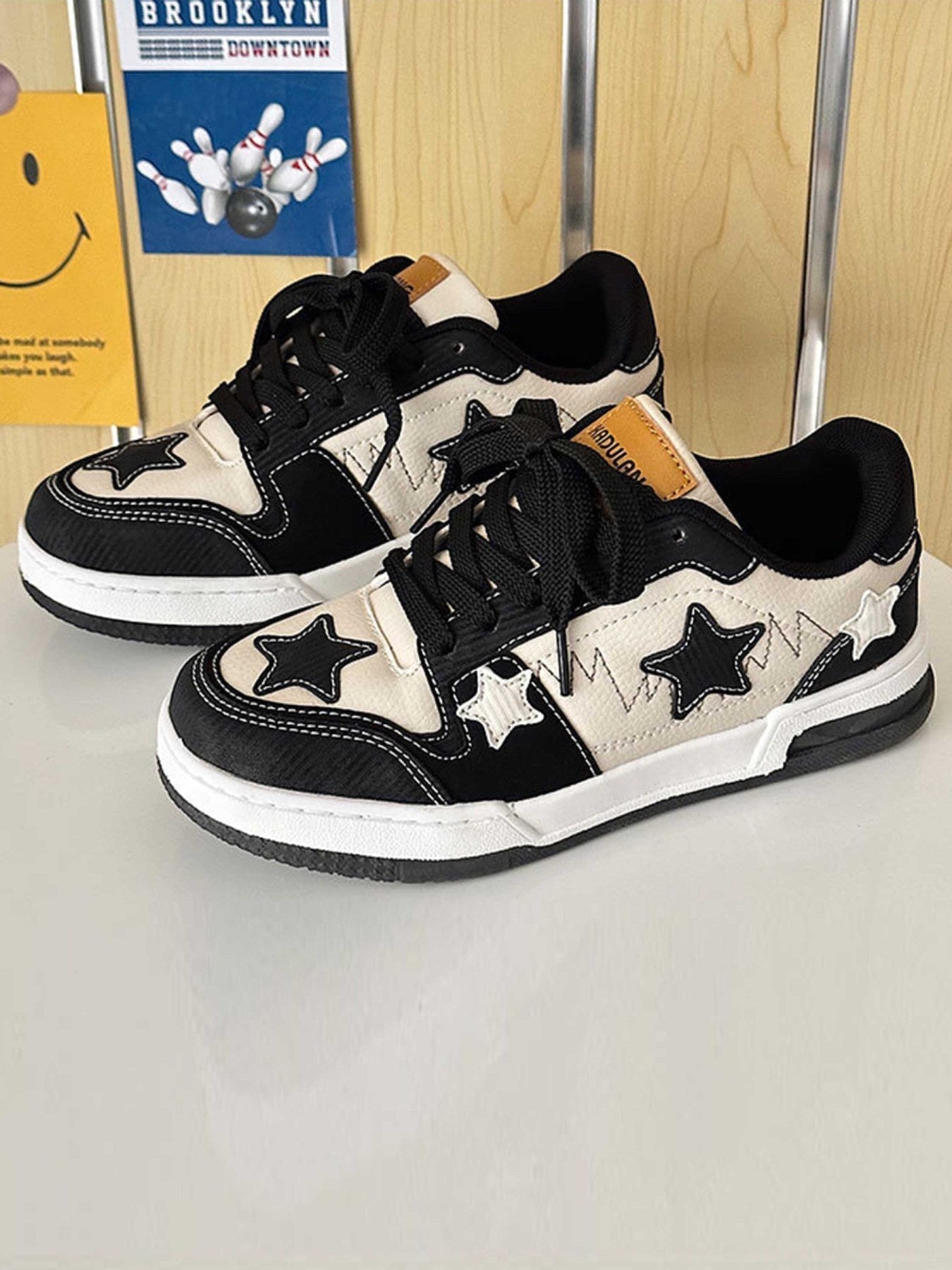 DENIM STAR SNEAKERS ROUND TOE SHOES SP2308185BV1