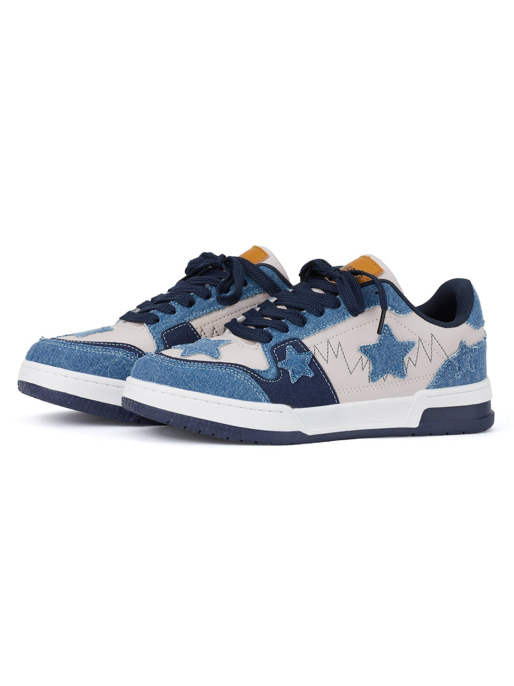 DENIM STAR SNEAKERS ROUND TOE SHOES SP2308185BV1