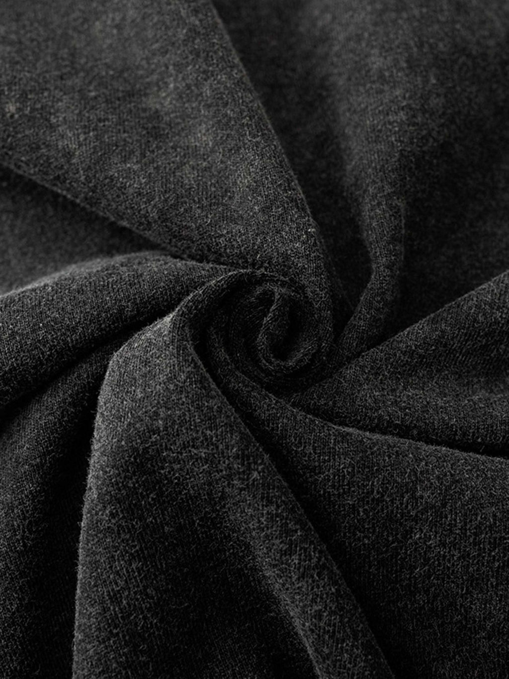 DISTRESSED BLACK GRAPHIC T-SHIRT TRENDY CASUAL COTTON BLEND