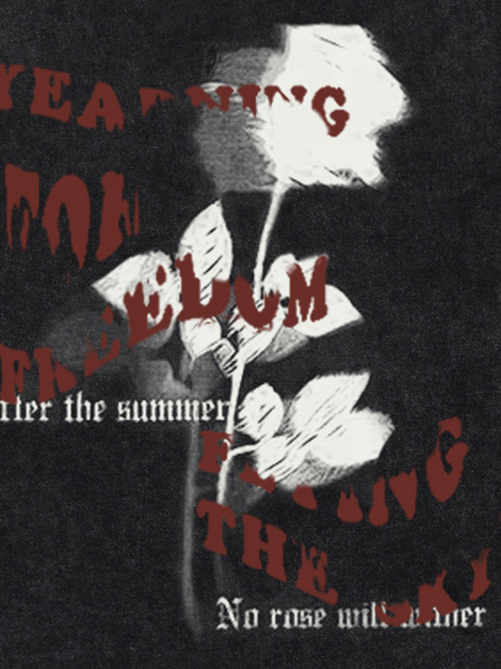 DISTRESSED BLACK GRAPHIC TANK TOP WITH CARTOON PRINT SLEEVELESS DESIGN