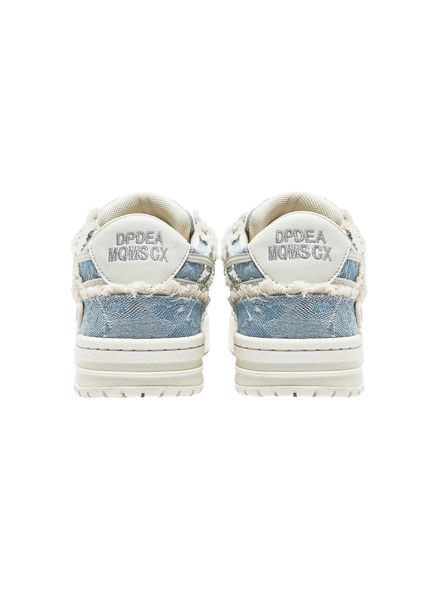 DISTRESSED BLUE AND WHITE SNEAKERS CASUAL FOOTWEAR FOR EVERYDAY