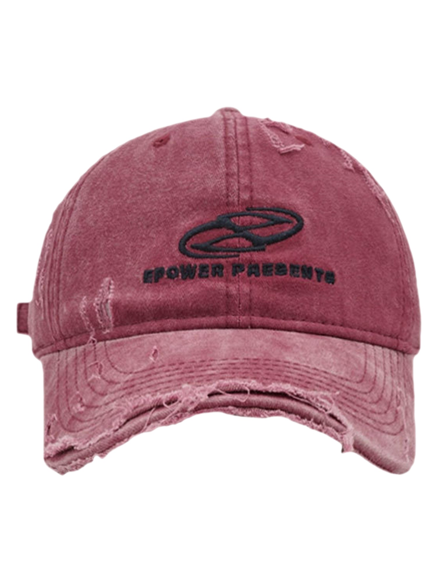 DISTRESSED BROWN BASEBALL CAP COOL CASUAL DENIM HAT