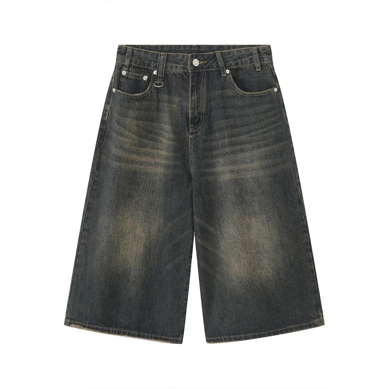DISTRESSED DENIM CULOTTES SHORT ARMENA FOR EASY MOVEMENT AND STYLISH COMFORT