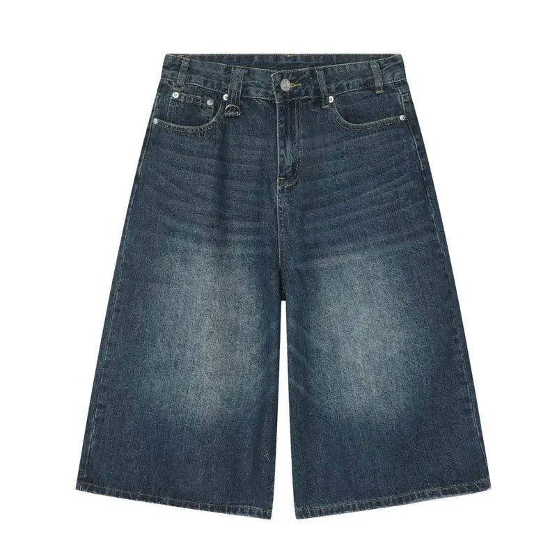 DISTRESSED DENIM CULOTTES SHORT ARMENA FOR EASY MOVEMENT AND STYLISH COMFORT