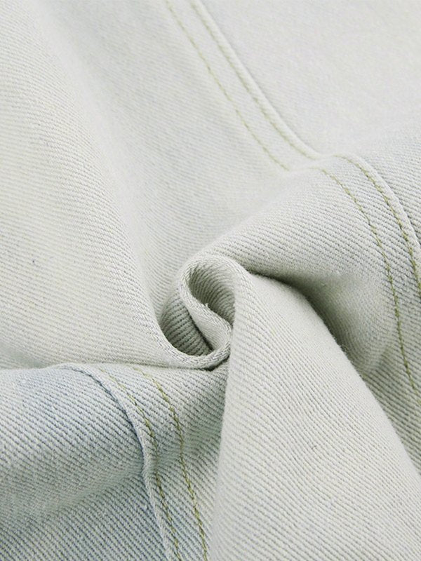 DISTRESSED DENIM MAXI SKIRT Y2K STYLE DENIM MERMAID MAXI