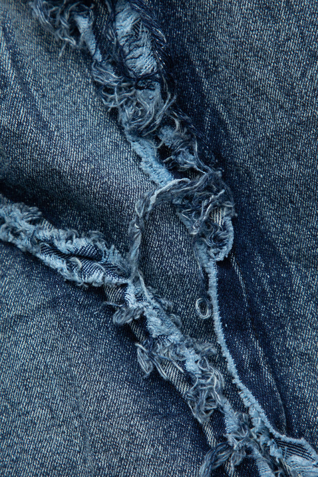 DISTRESSED DENIM MINI DRESS CASUAL FASHION ESSENTIAL