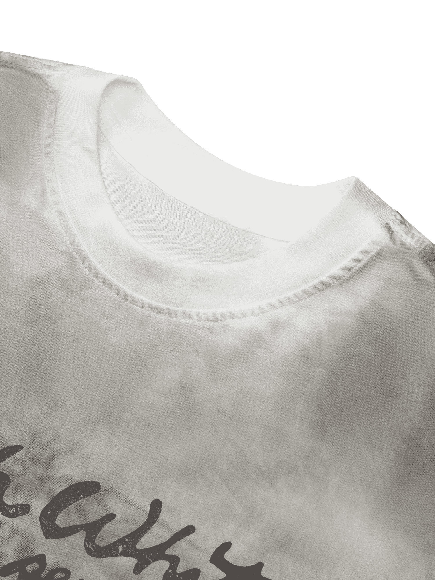 DISTRESSED GRAPHIC T-SHIRT WITH RETRO LETTER PRINT DESIGN