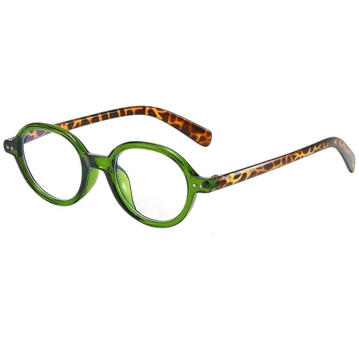 ECOCHIC RETROROUND GLASSES GREEN FRAME EYEGLASSES