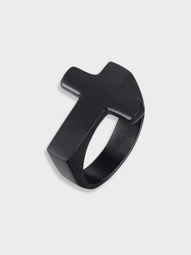 ELEGANT CROSS RING - SILVER CROSS RING FOR TIMELESS ELEGANCE