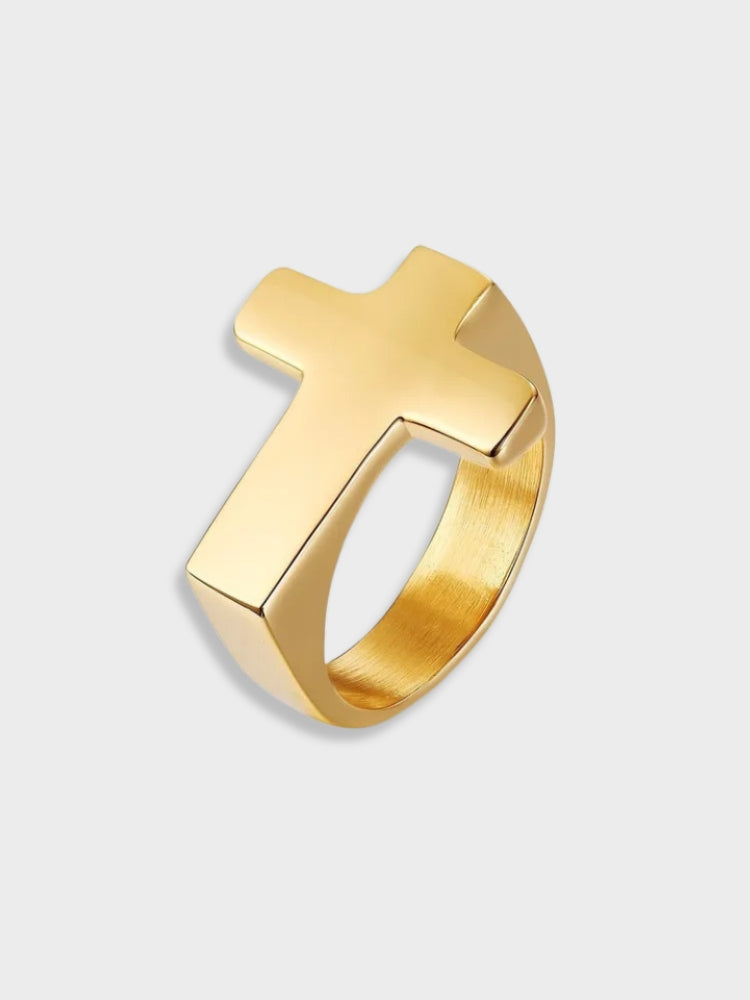ELEGANT CROSS RING - SILVER CROSS RING FOR TIMELESS ELEGANCE