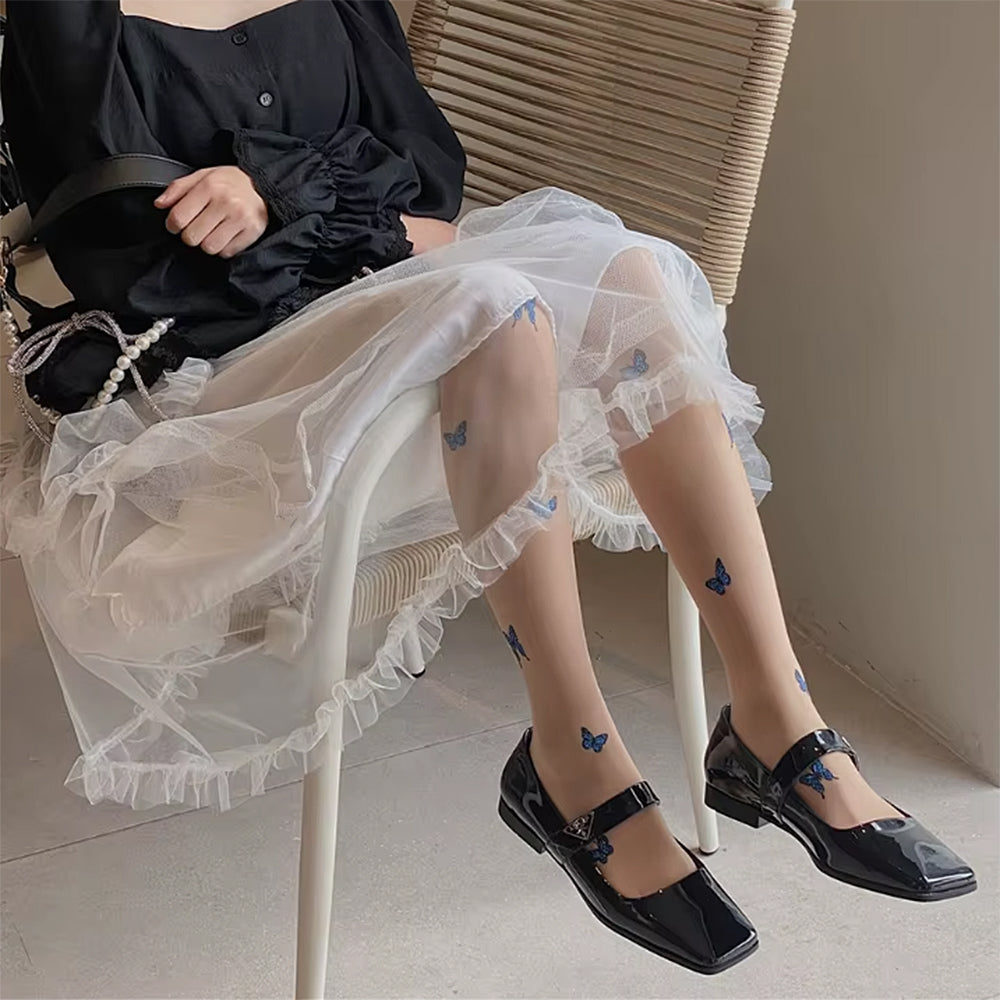 ENCHANTED BUTTERFLY AESTHETIC TIGHTS