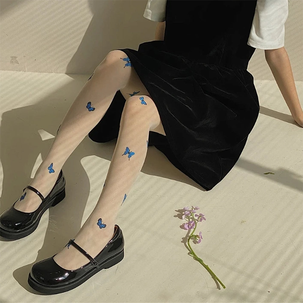 ENCHANTED BUTTERFLY AESTHETIC TIGHTS
