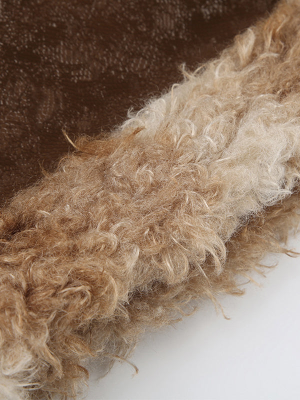 FAUX-FUR-TRIMMED MINISKIRT - SLIM FIT HIP POP STYLE