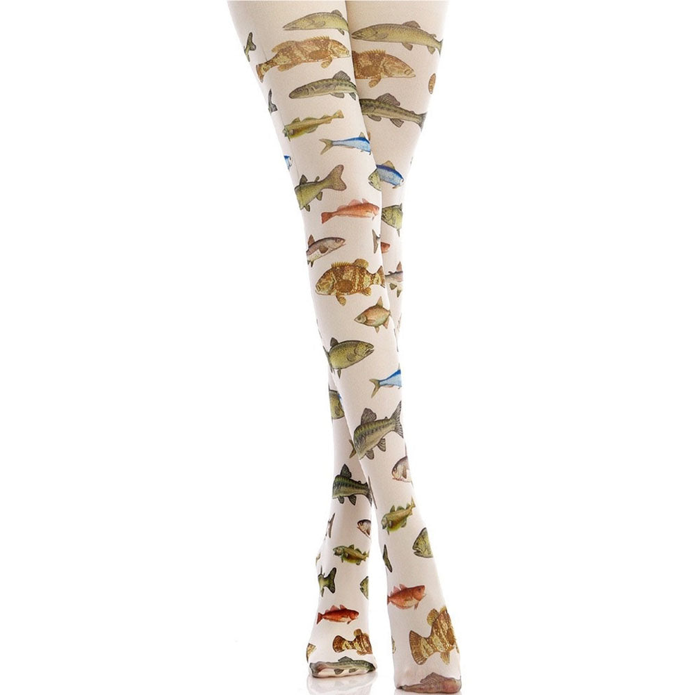 FISH PATTERNED TIGHTS FOR WOMEN FASHION ACCESSORY
