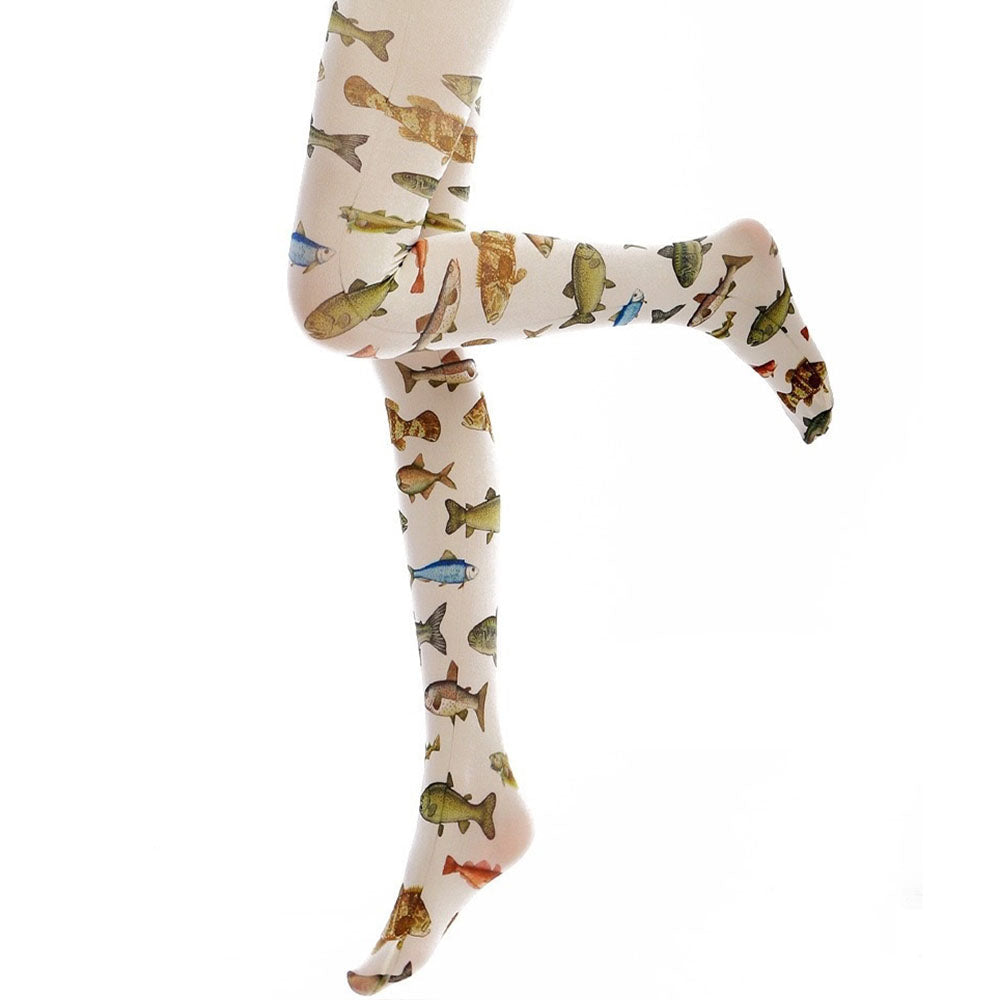 FISH PATTERNED TIGHTS FOR WOMEN FASHION ACCESSORY