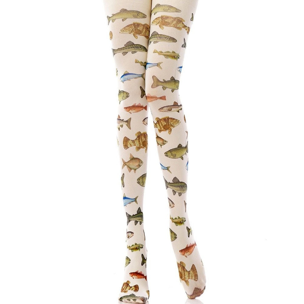 FISH PATTERNED TIGHTS FOR WOMEN FASHION ACCESSORY