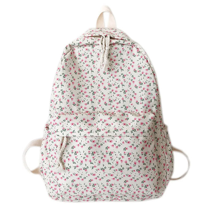 FLORAL BACKPACK FOR WOMEN AND KIDS, DURABLE DAYPACK WITH BRIGHT PATTERN