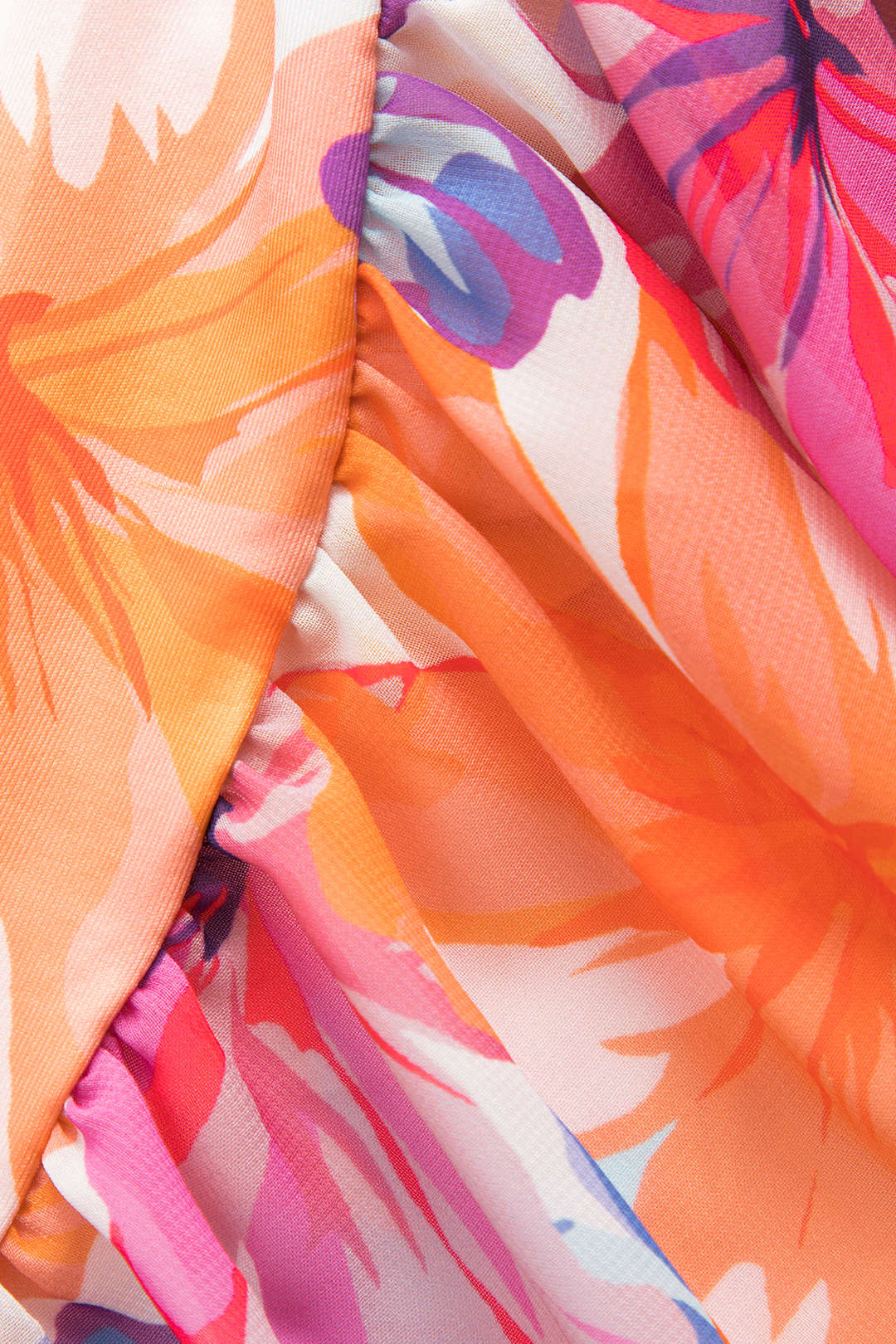 FLORAL MINI DRESS WITH DRAPED SIDE FOR A LASTING IMPRESSION AT SPECIAL OCCASIONS