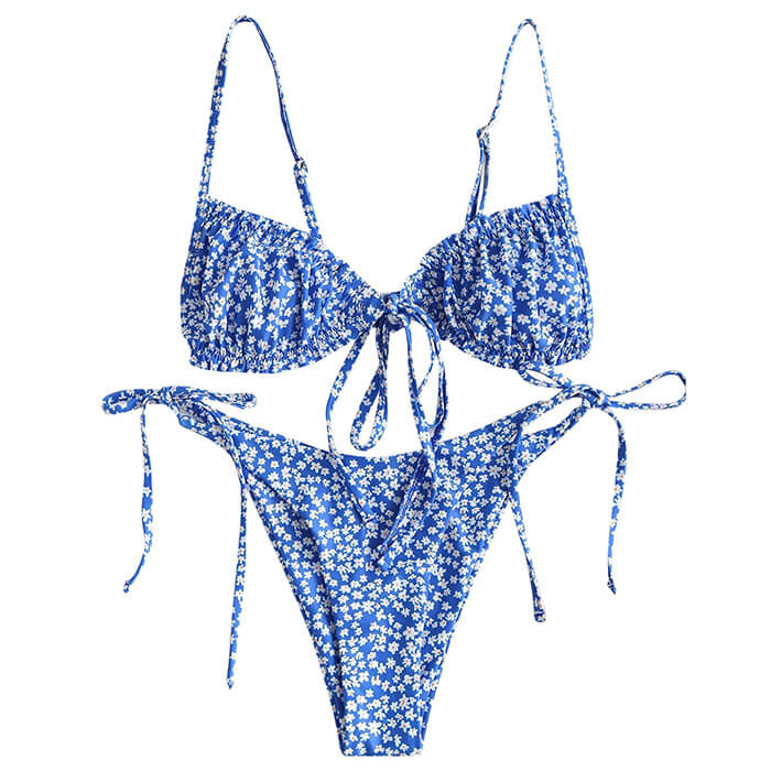 FLORAL PRINT BIKINI SET ELEGANT FIT COLLECTION WAIST 80-85CM