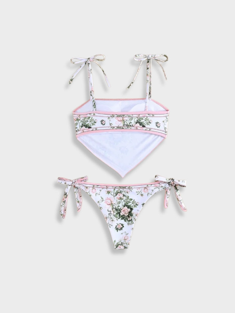 FLORAL PRINT BIKINI SET WITH FLEXIBLE FIT IN MULTIPLE SIZES