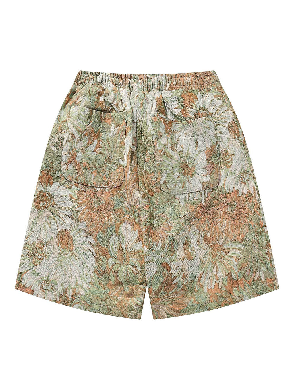 FLORAL PRINT DRAWSTRING SHORTS WITH MID WAIST DESIGN
