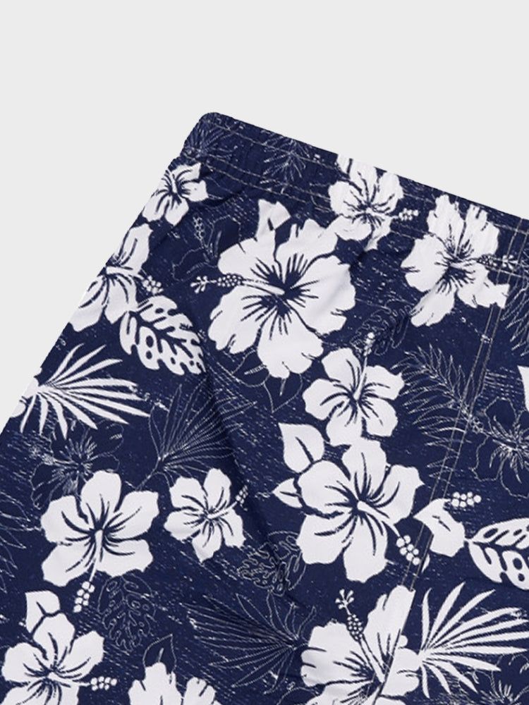 FLORAL PRINT SWIM TRUNKS FOR ULTIMATE COMFORT AND PERFECT FIT